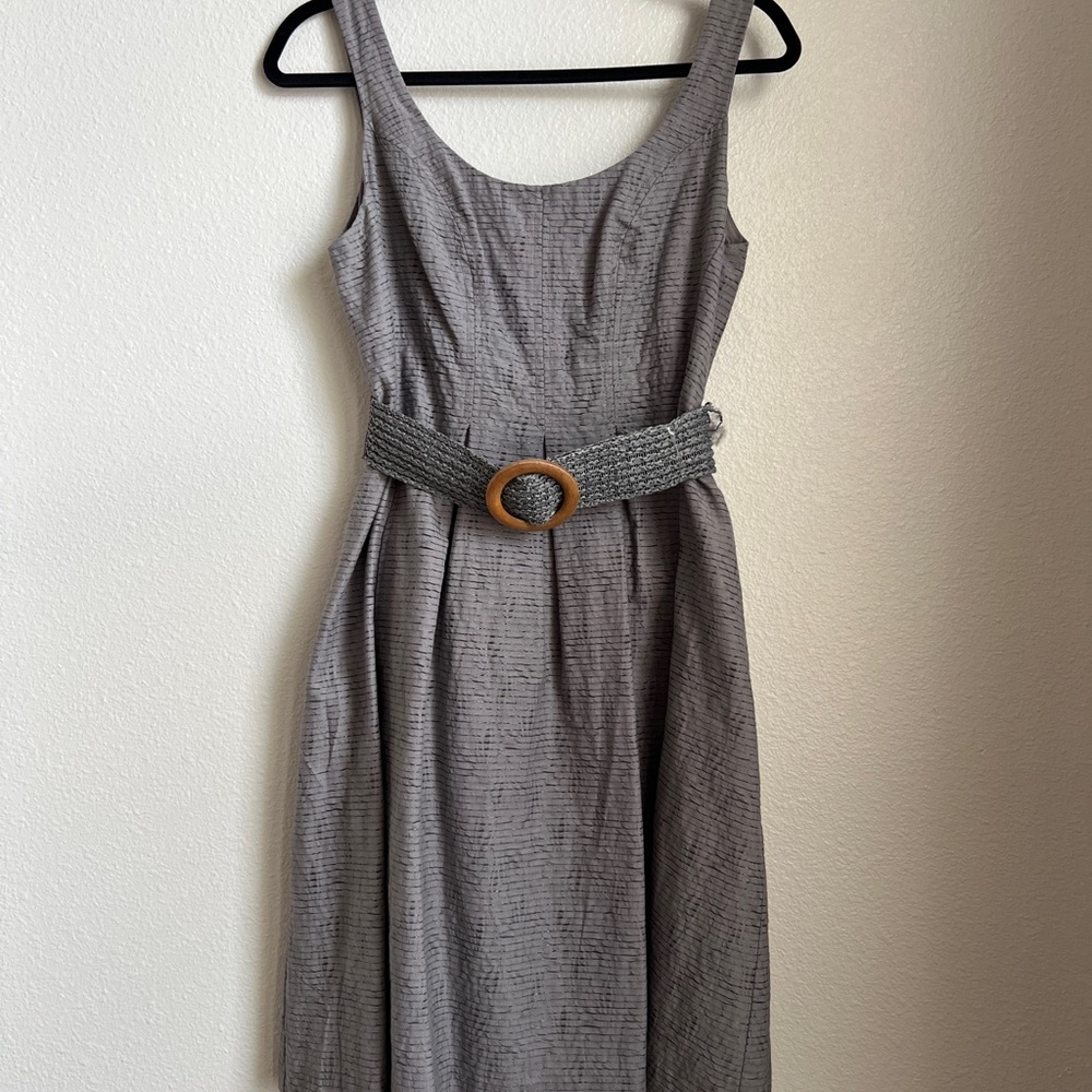 EUC Elegant Gray Sleeveless Dress